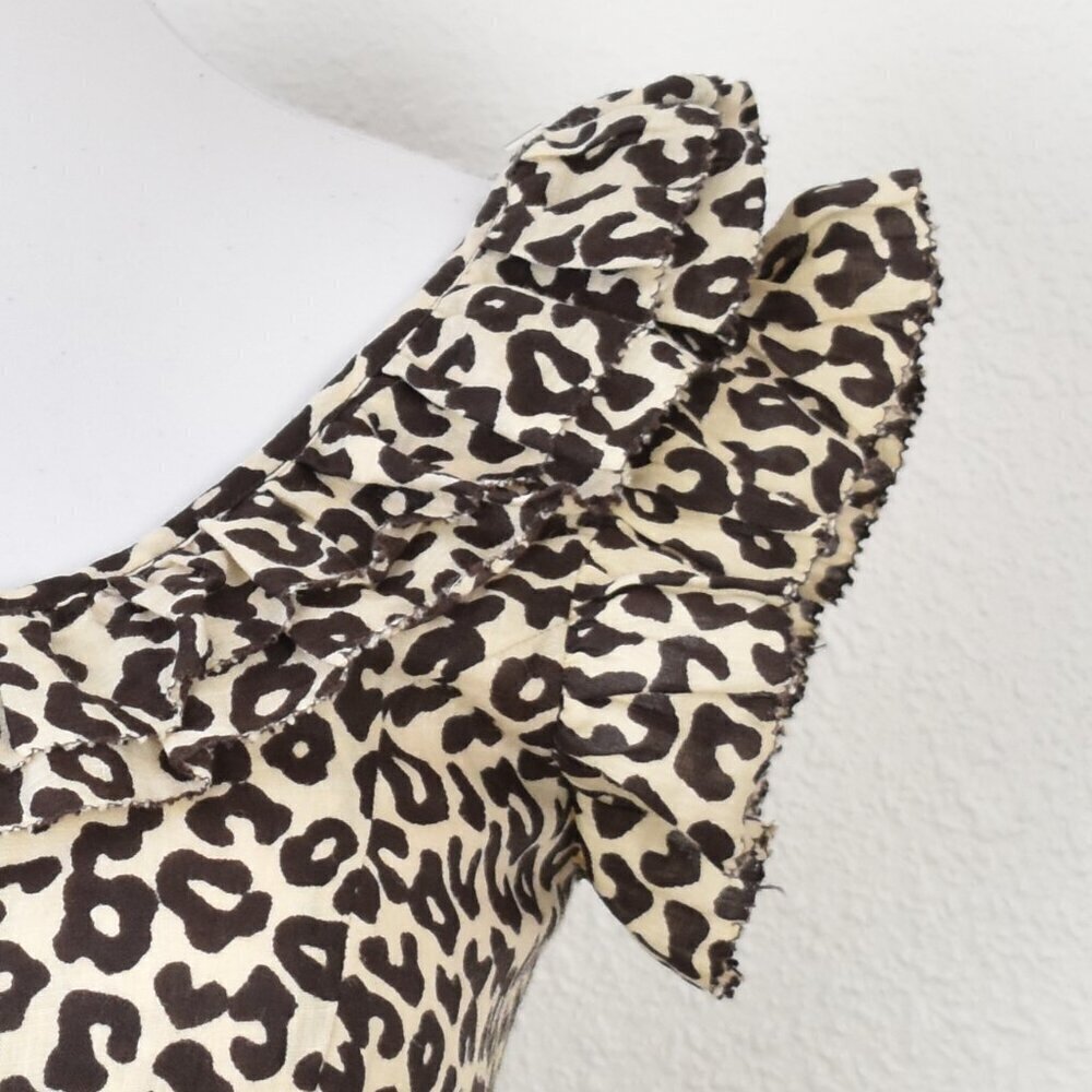 Sea New York Lottie Leopard Midi Dress - 0 - Picture 4 of 11